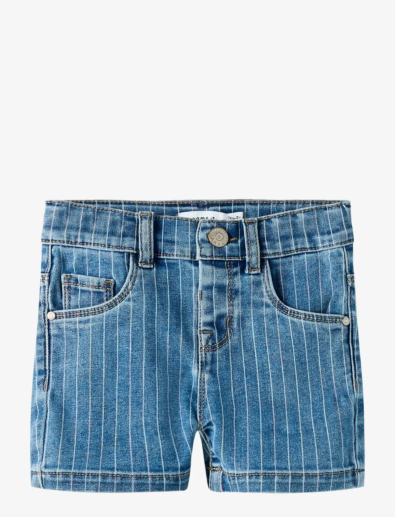 name it - NMFSALLI SLIM DNM SHORTS 3555-ON NOOS - denimshorts - denim blue - 0