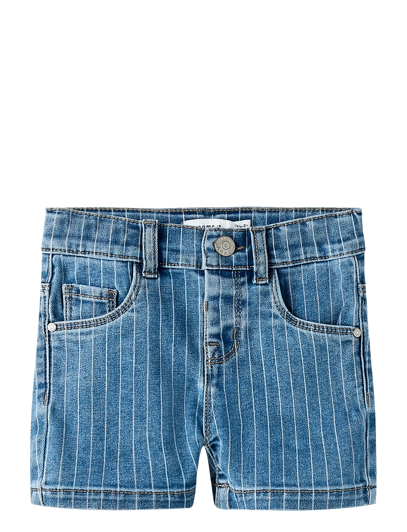 name it - NMFSALLI SLIM DNM SHORTS 3555-ON NOOS - denimshorts - denim blue - 0