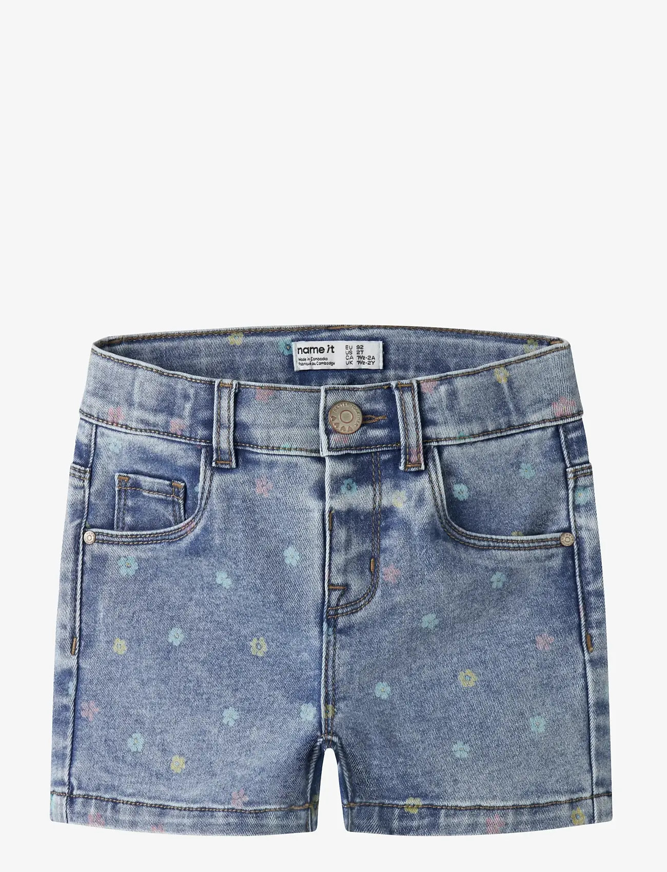 name it - NMFSALLI SLIM DNM SHORTS 3555-ON NOOS - denim shorts - medium blue denim - 0