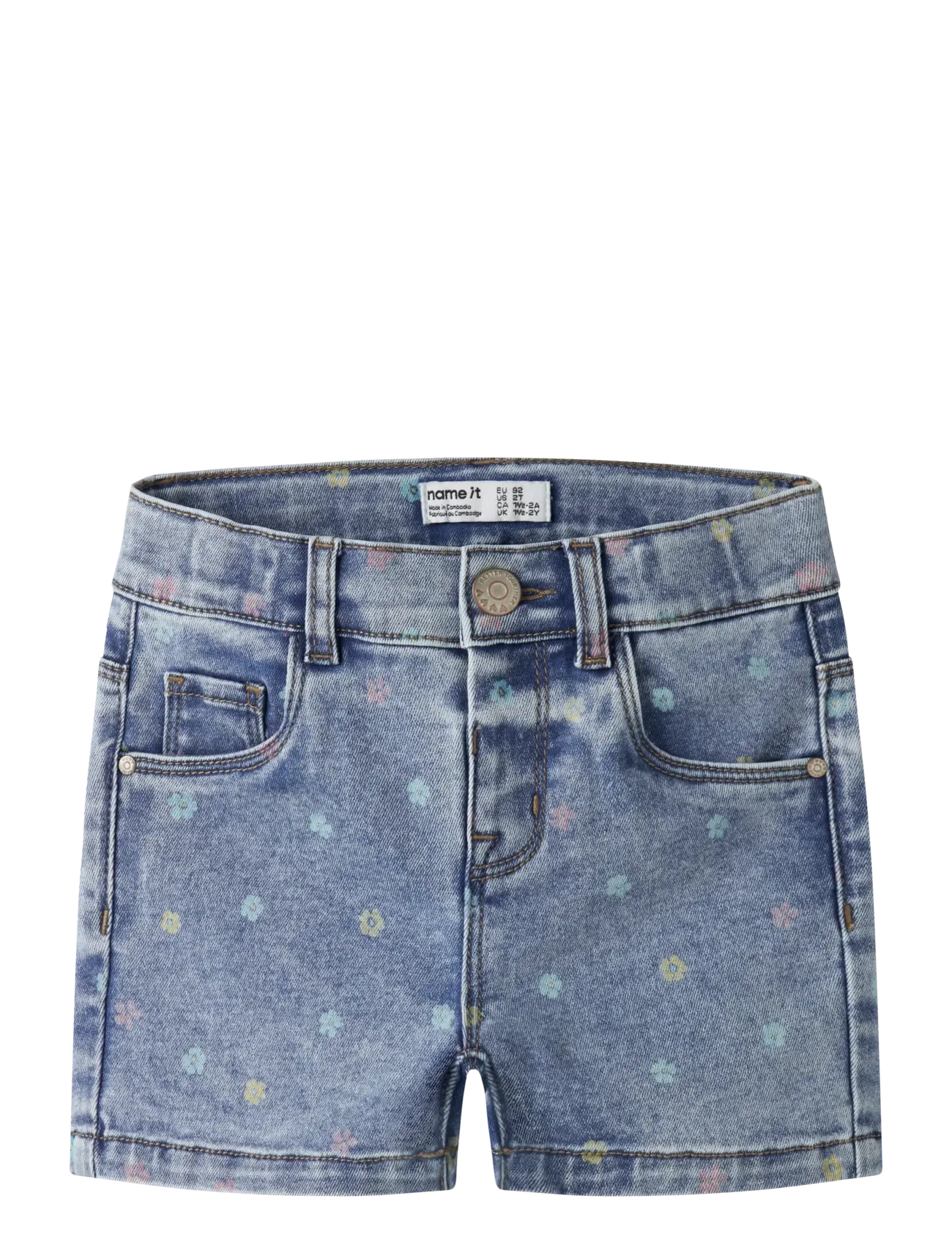 name it NMFSALLI SLIM DNM SHORTS 3555-ON NOOS - Shorts - MEDIUM BLUE DENIM / blue