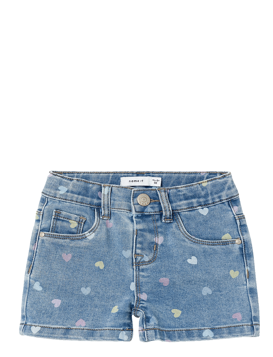 name it - NMFSALLI SLIM DNM SHORTS 3555-ON NOOS - denimshorts - medium blue denim - 1