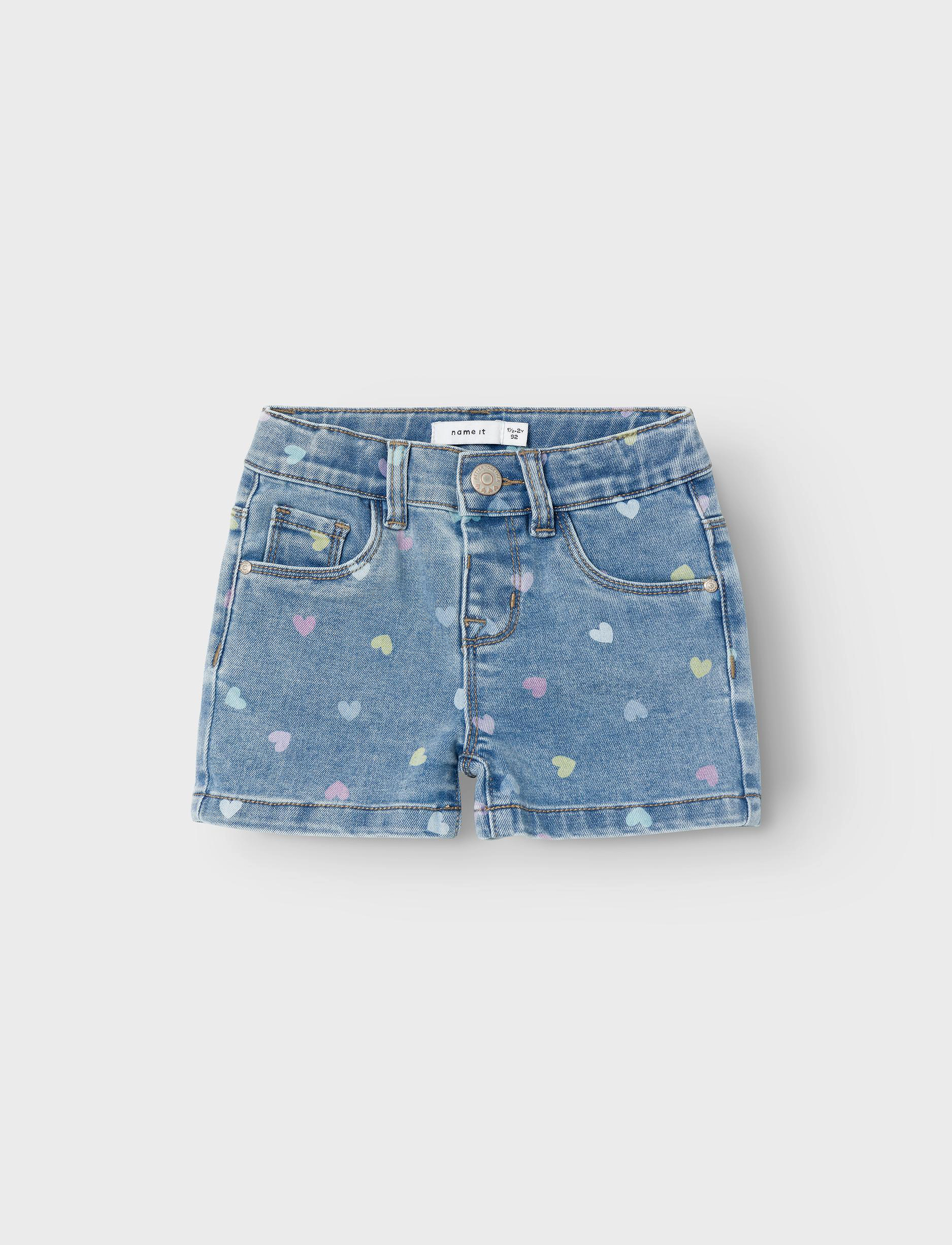 name it NMFSALLI SLIM DNM SHORTS 3555-ON NOOS - Shorts - MEDIUM BLUE DENIM / blue