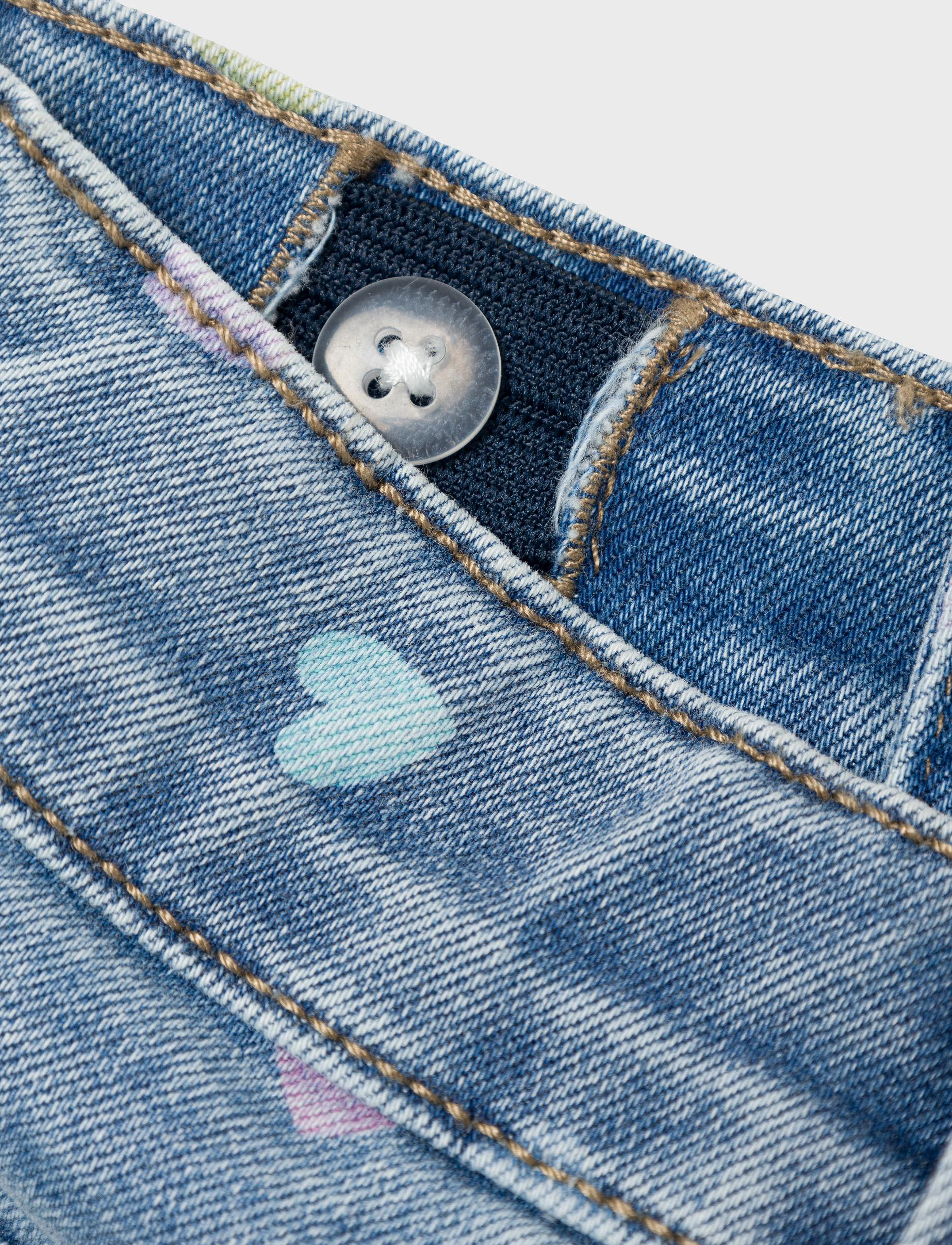 name it - NMFSALLI SLIM DNM SHORTS 3555-ON NOOS - denim shorts - medium blue denim - 3
