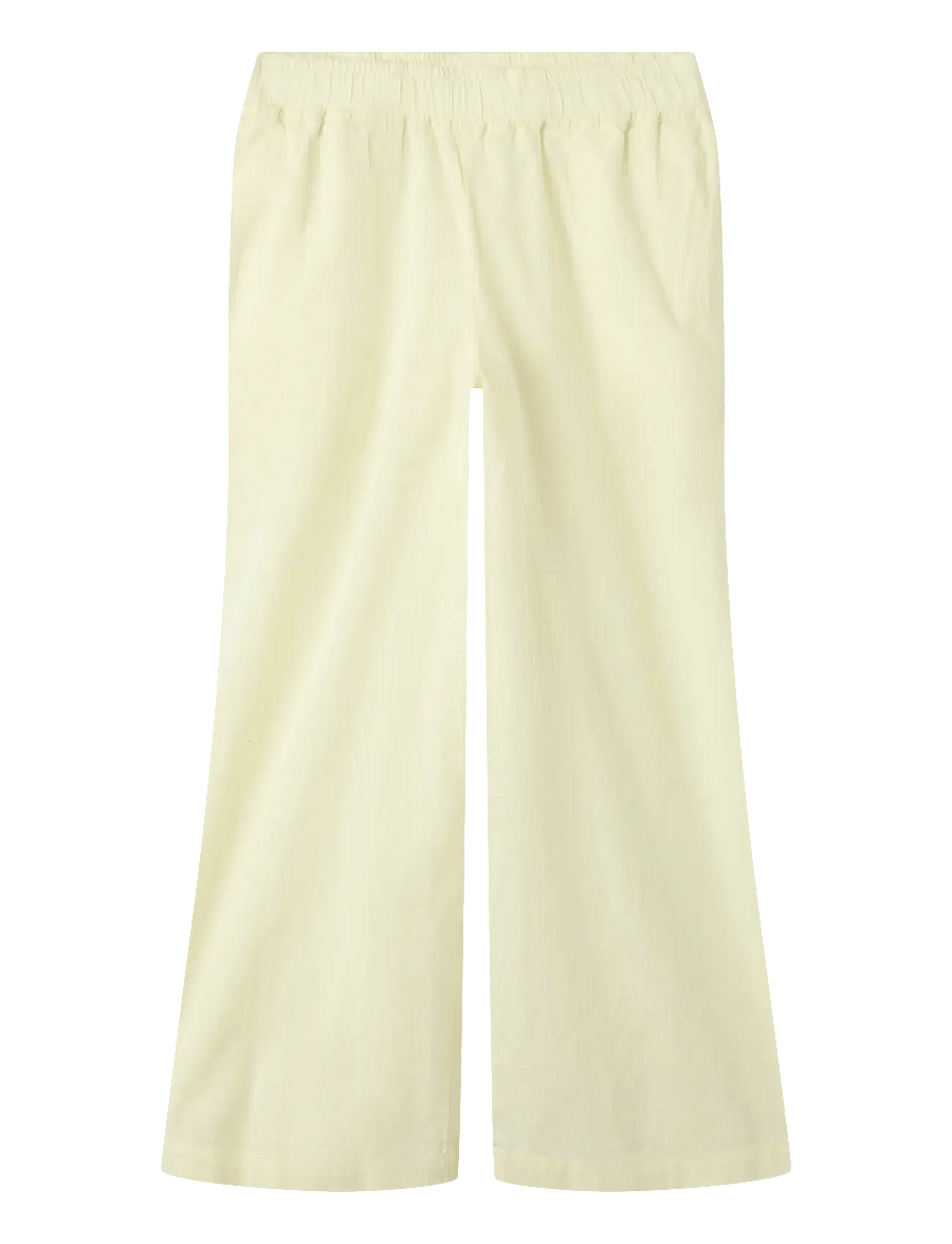 name it - NKFFALINNEN WIDE PANT NOOS - linane riietus - pear sorbet - 0