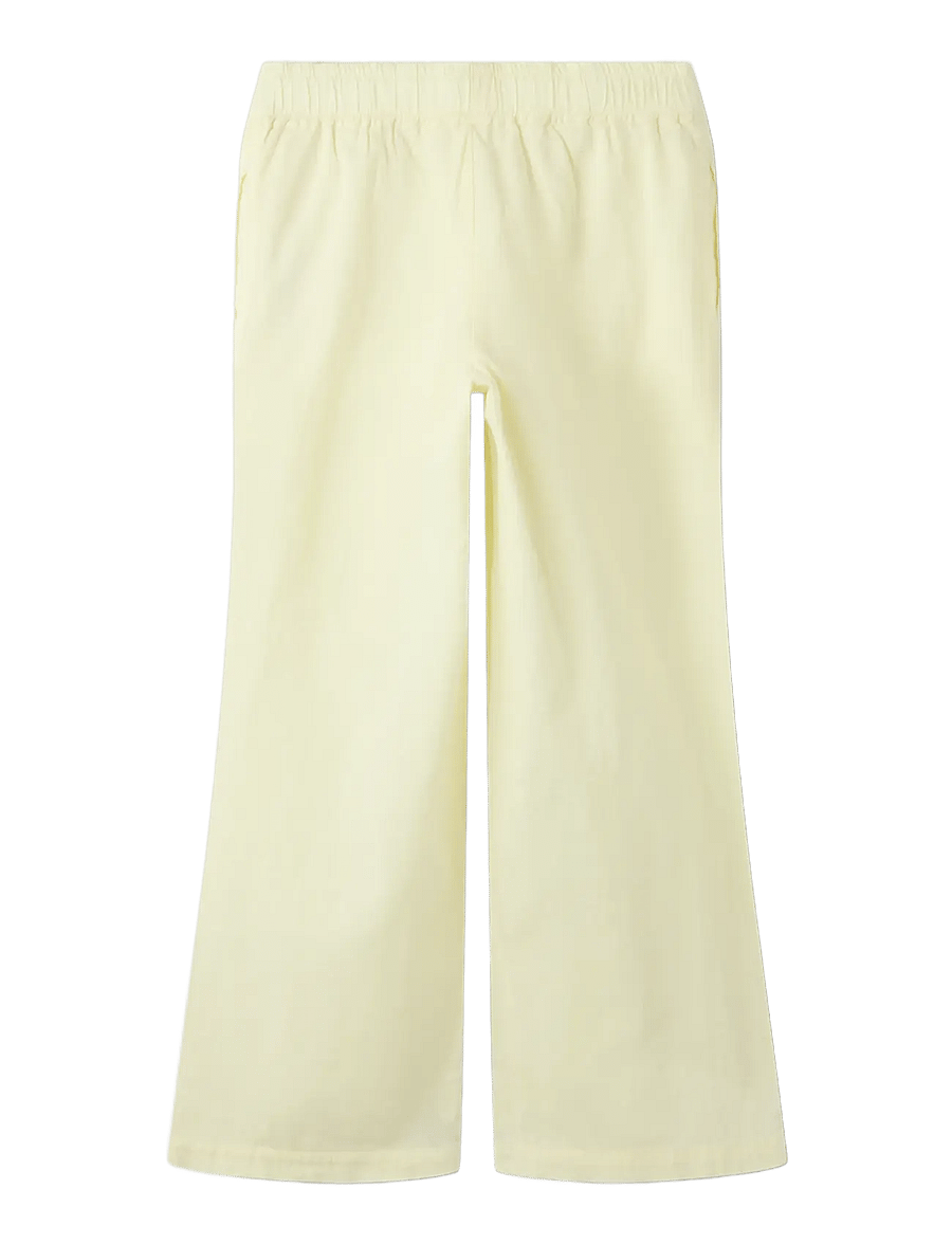 name it - NKFFALINNEN WIDE PANT NOOS - linane riietus - pear sorbet - 1