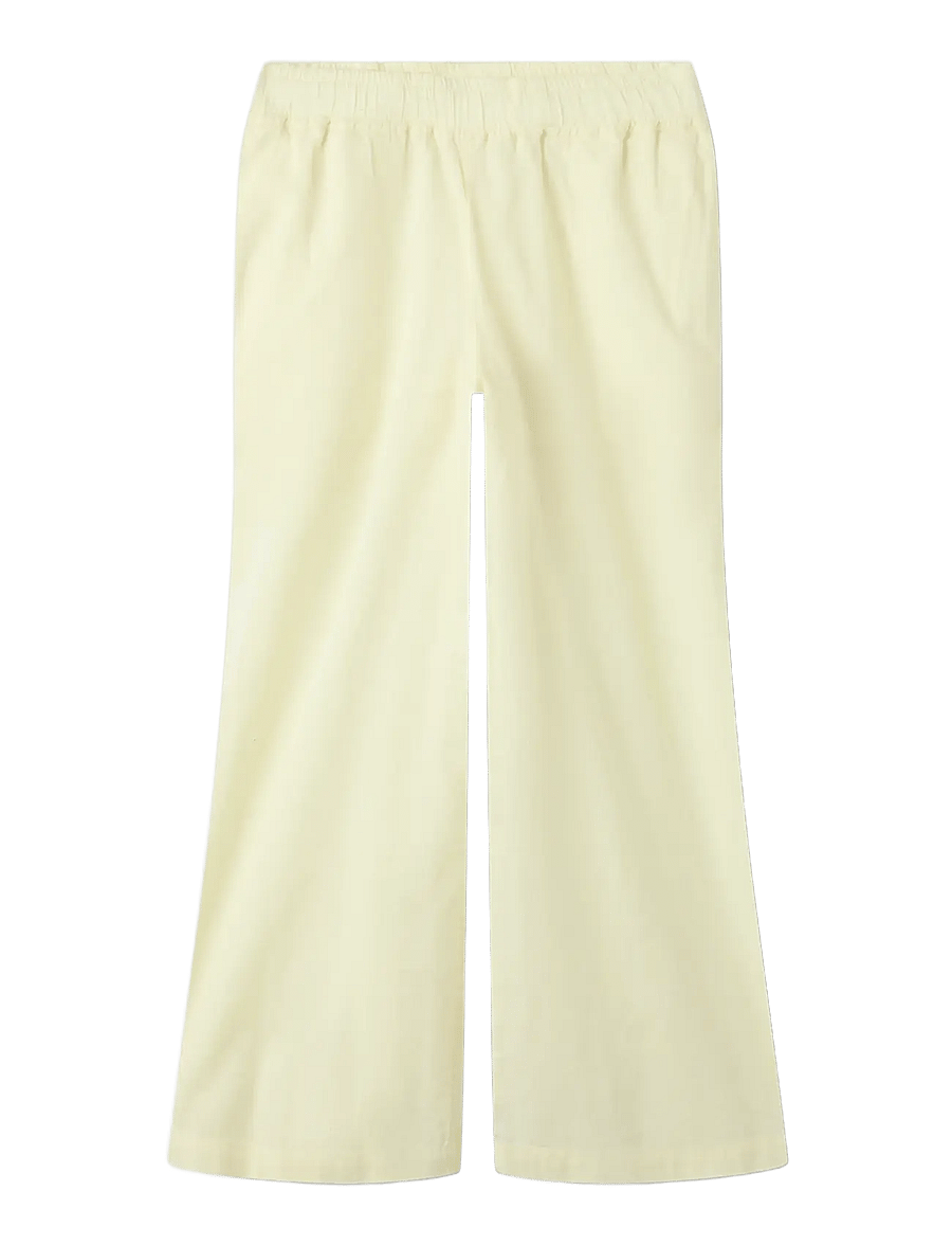 name it - NKFFALINNEN WIDE PANT NOOS - linane riietus - pear sorbet - 2