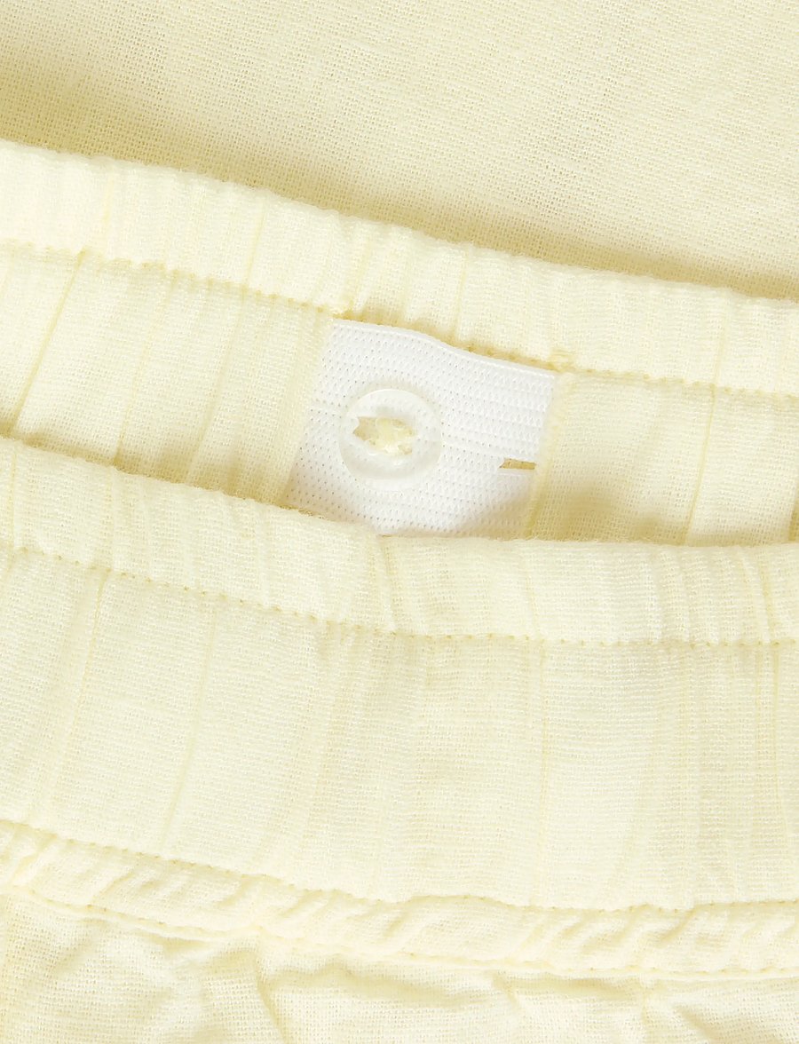 name it - NKFFALINNEN WIDE PANT NOOS - linane riietus - pear sorbet - 3