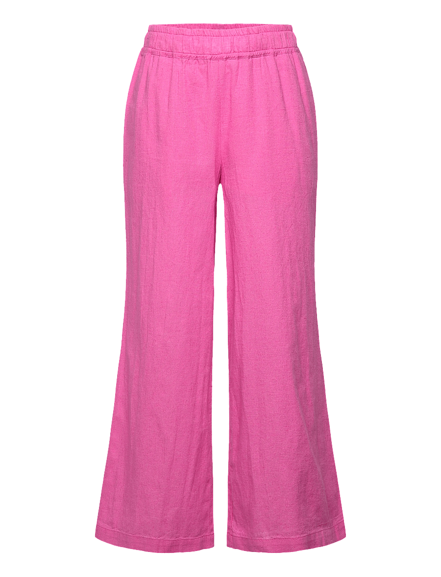 name it - NKFFALINNEN WIDE PANT NOOS - leinen-kleidung - strawberry moon - 0
