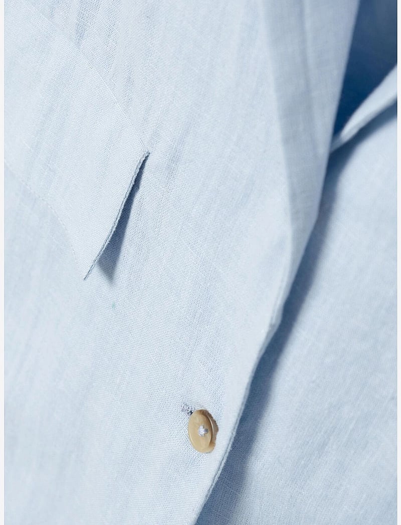 name it - NKFFALINNEN WAISTCOAT - västar - chambray blue - 3