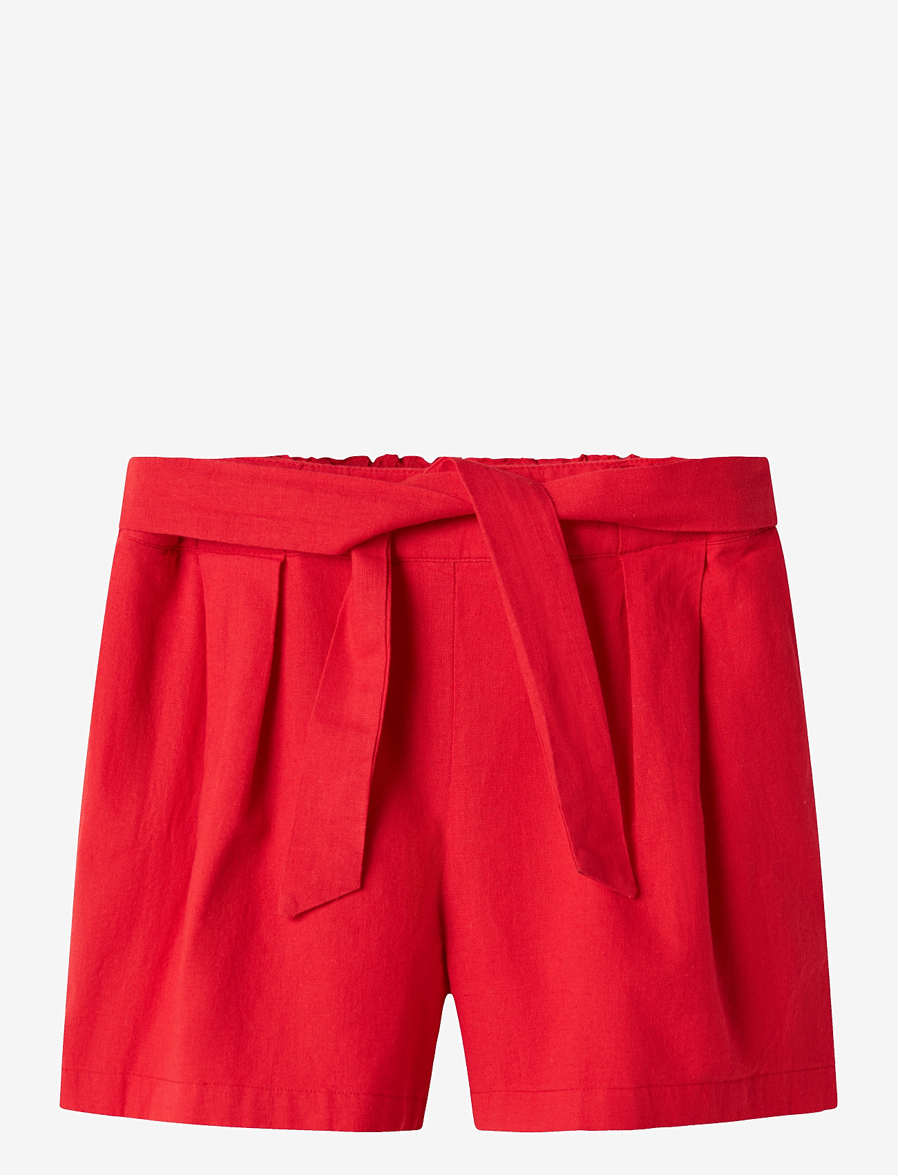 name it - NKFFALINNEN SHORTS - casual shorts - chinese red - 0