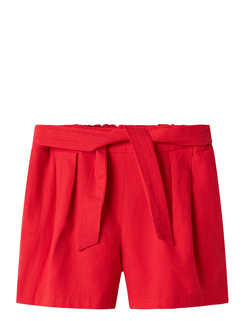 name it - NKFFALINNEN SHORTS - casual shorts - chinese red - 0