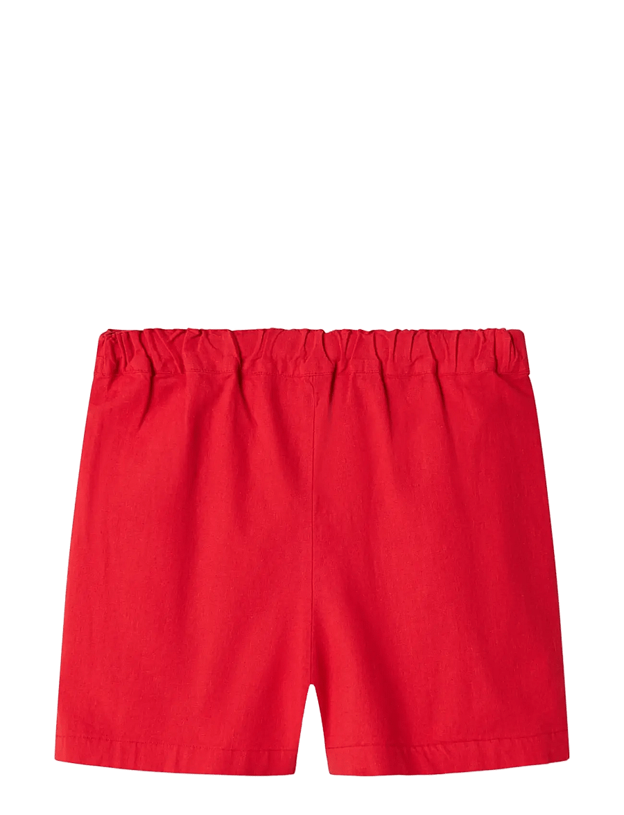 name it - NKFFALINNEN SHORTS - casual shorts - chinese red - 1