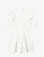NKFFATIDIA 2/4 DRESS - BRIGHT WHITE