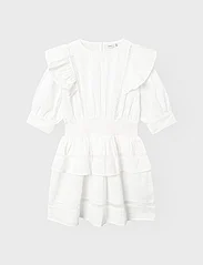 name it - NKFFATIDIA 2/4 DRESS - short-sleeved casual dresses - bright white - 4