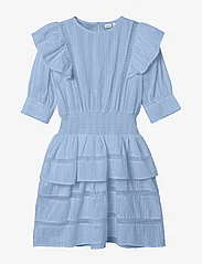 name it - NKFFATIDIA 2/4 DRESS - short-sleeved casual dresses - chambray blue - 0