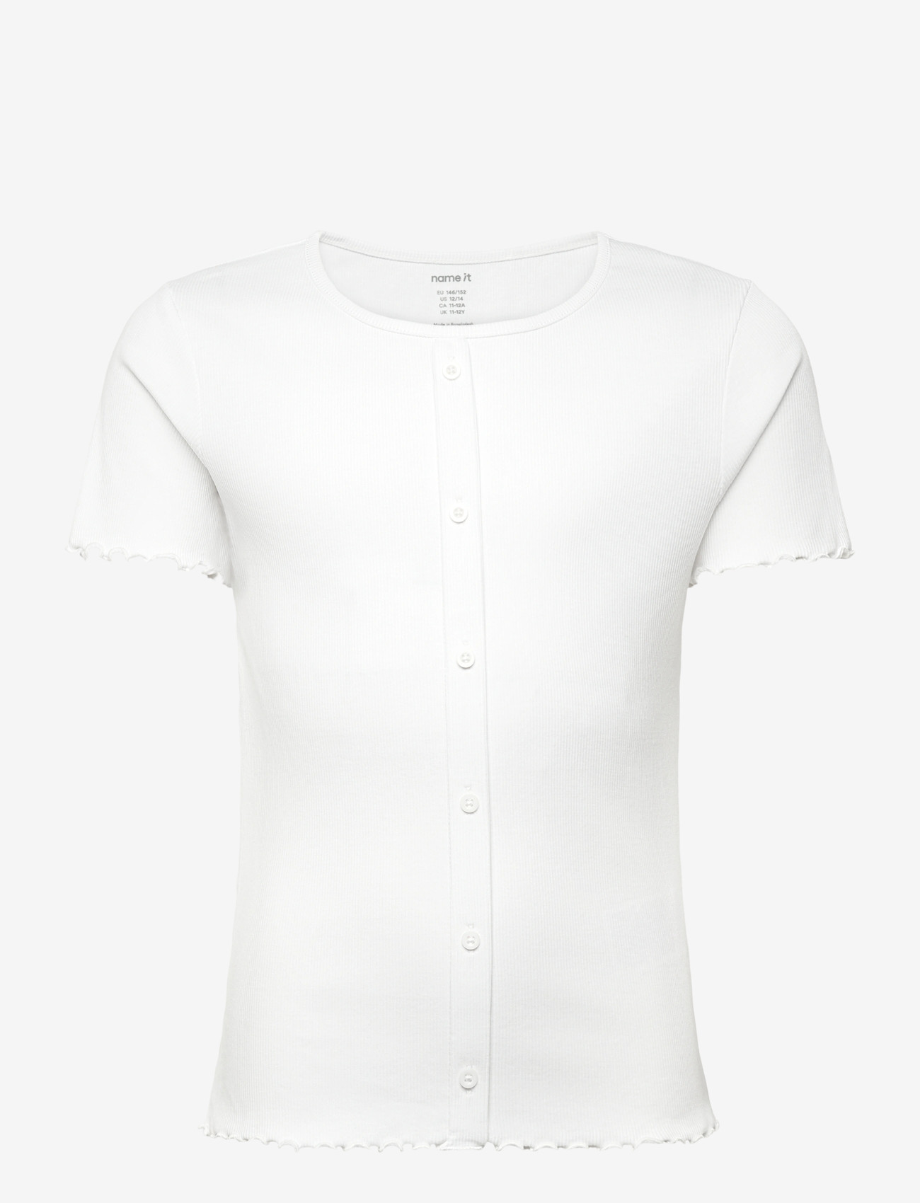 name it - NKFVEMIA AOP SS SLIM TOP - kortærmede t-shirts - bright white - 0
