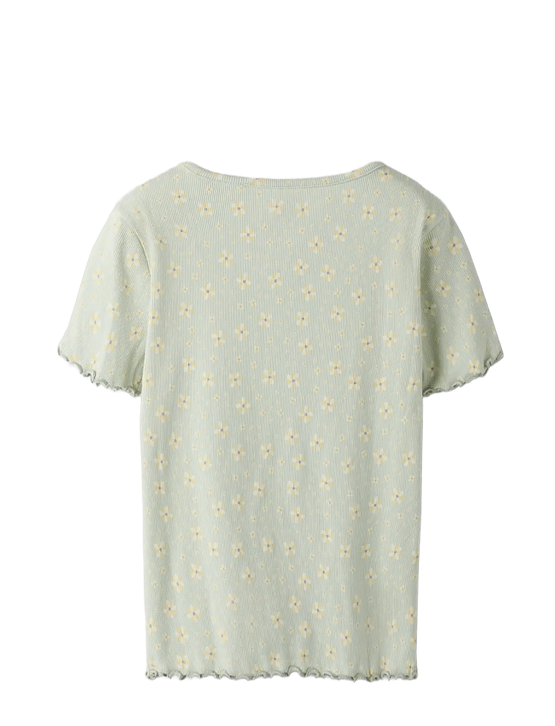 name it - NKFVEMIA AOP SS SLIM TOP - kortærmede t-shirts - pale aqua - 1