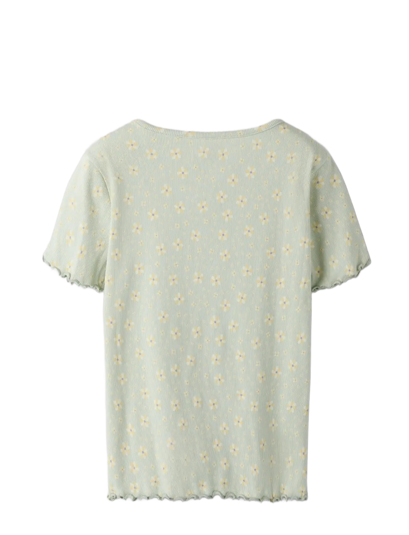 name it - NKFVEMIA AOP SS SLIM TOP - short-sleeved t-shirts - pale aqua - 1