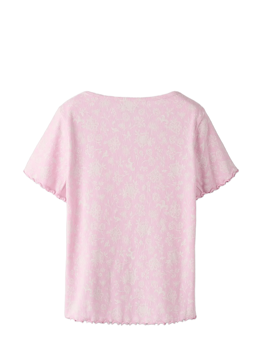 name it - NKFVEMIA AOP SS SLIM TOP - kortärmade t-shirts - pirouette - 2