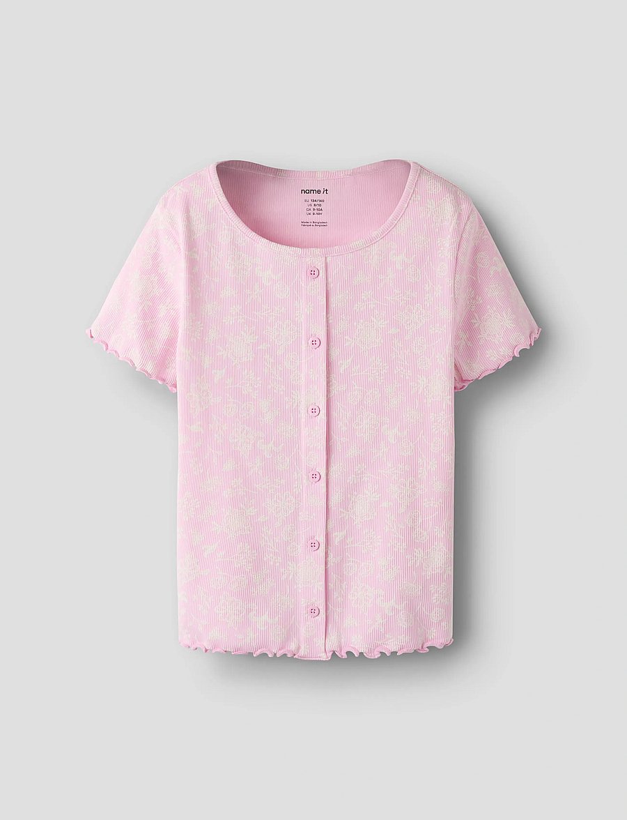name it - NKFVEMIA AOP SS SLIM TOP - kortärmade t-shirts - pirouette - 0