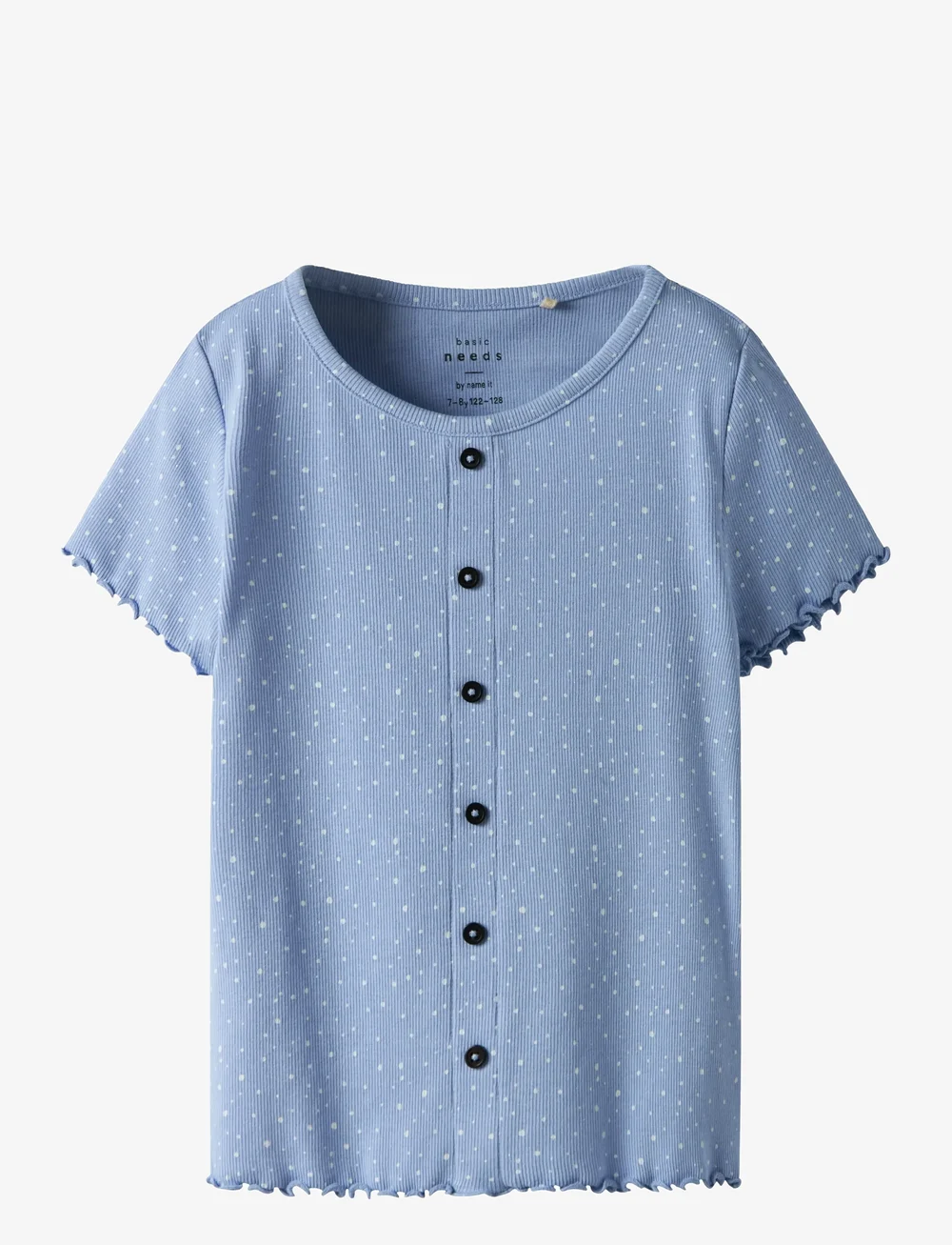 name it - NKFVEMIA AOP SS SLIM TOP - kortærmede t-shirts - serenity - 0