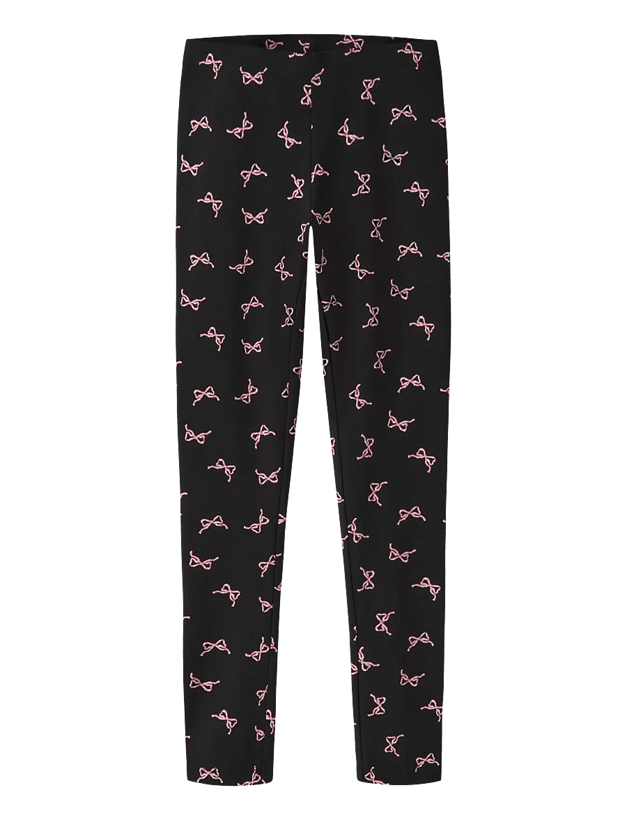 name it - NKFVIVIAN AOP LEGGING - leggings - black - 0