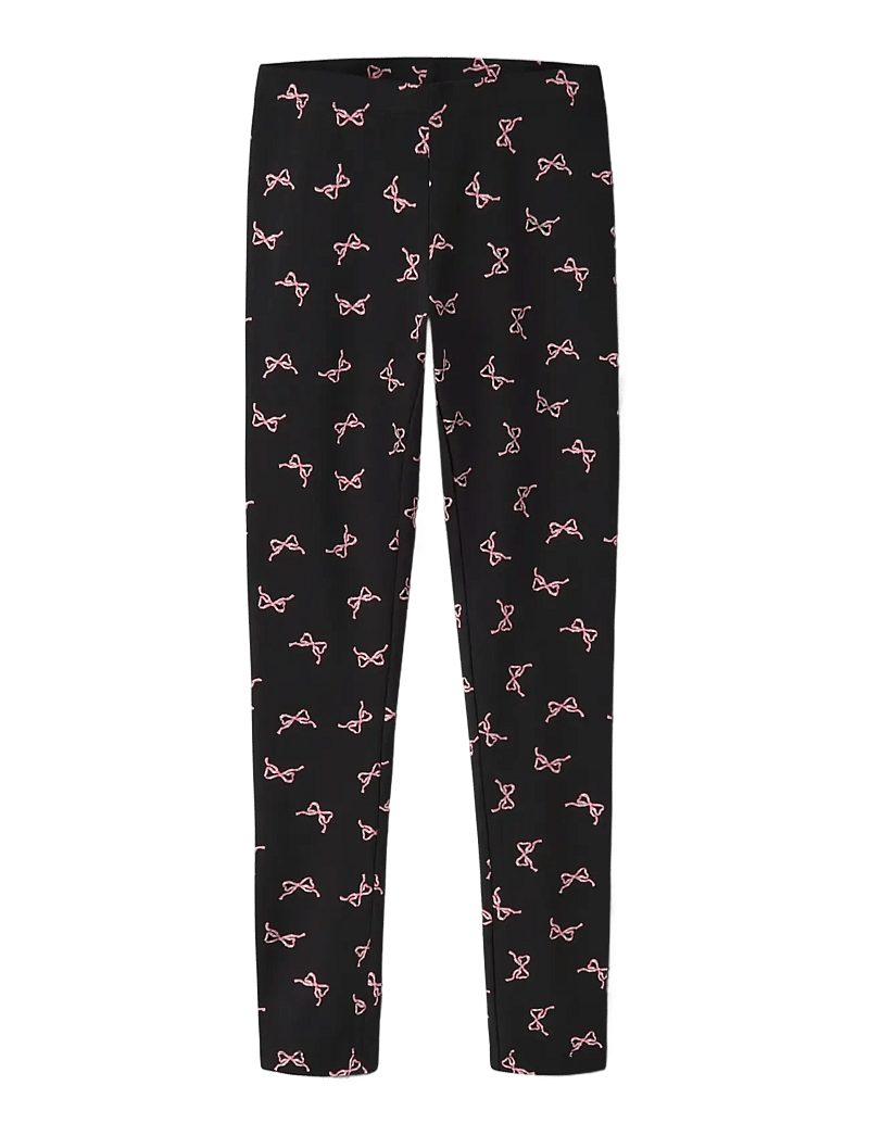 name it - NKFVIVIAN AOP LEGGING - retuusid - black - 2