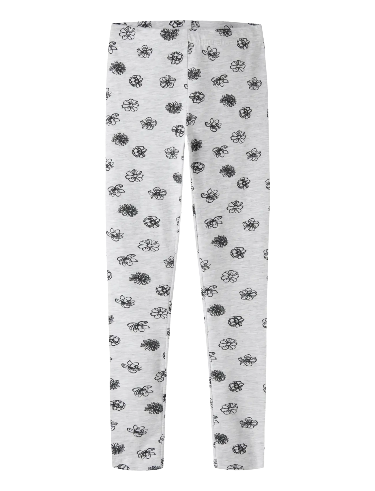 name it Nkfvivian Aop Legging, 140, Unterteile, Grau - Leggings, Kinder