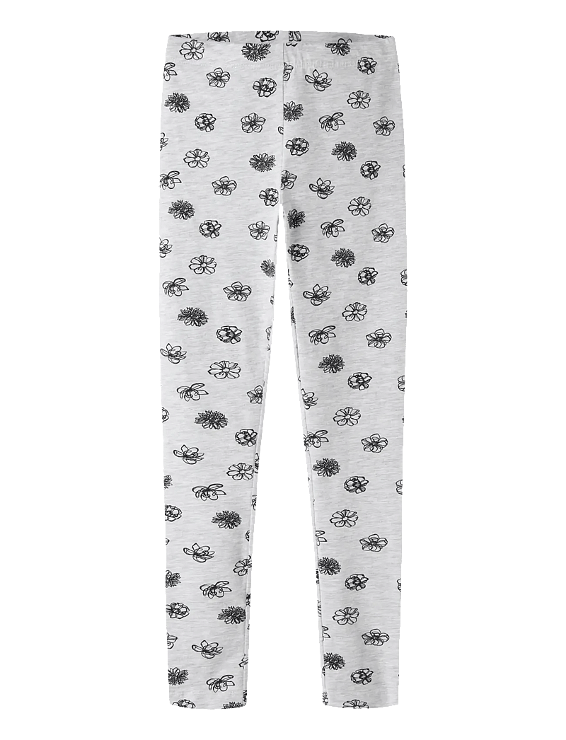 name it - NKFVIVIAN AOP LEGGING - retuusid - light grey melange - 0