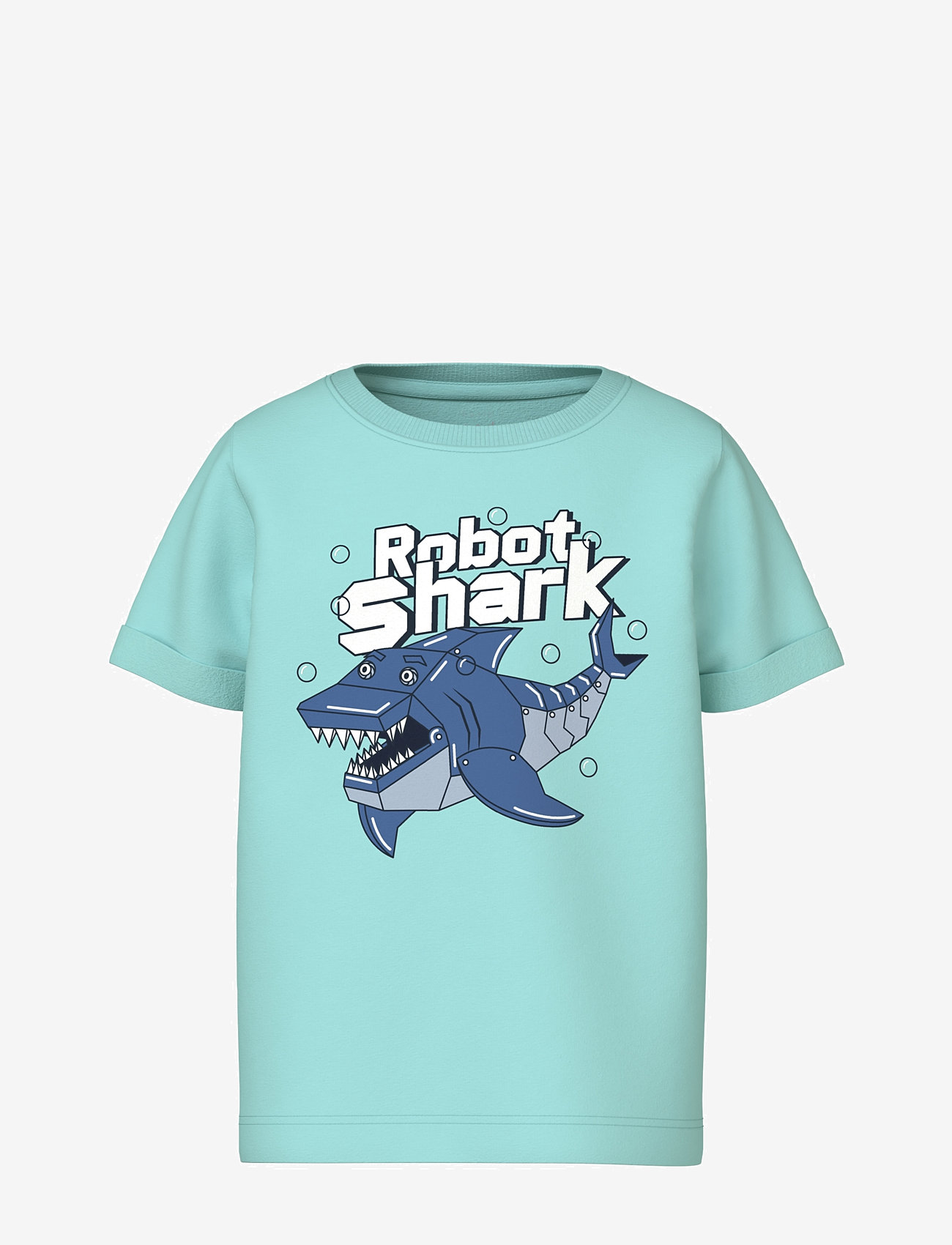 name it - NMMVUX SS TOP - kurzärmelige - blue tint - 0