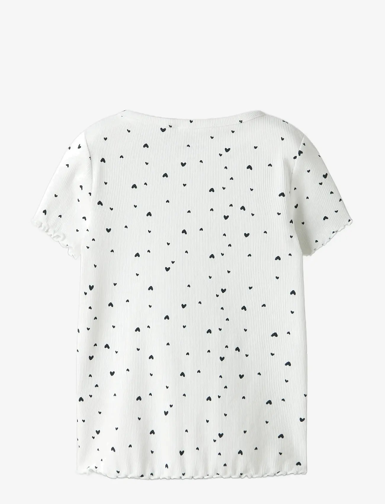 name it - NMFVEMIA AOP SS SLIM TOP - höstkläder - bright white - 1