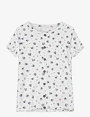 name it - NMFVEMIA AOP SS SLIM TOP - short-sleeved t-shirts - bright white - 0