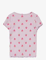 name it - NMFVEMIA AOP SS SLIM TOP - short-sleeved t-shirts - orchid petal - 1