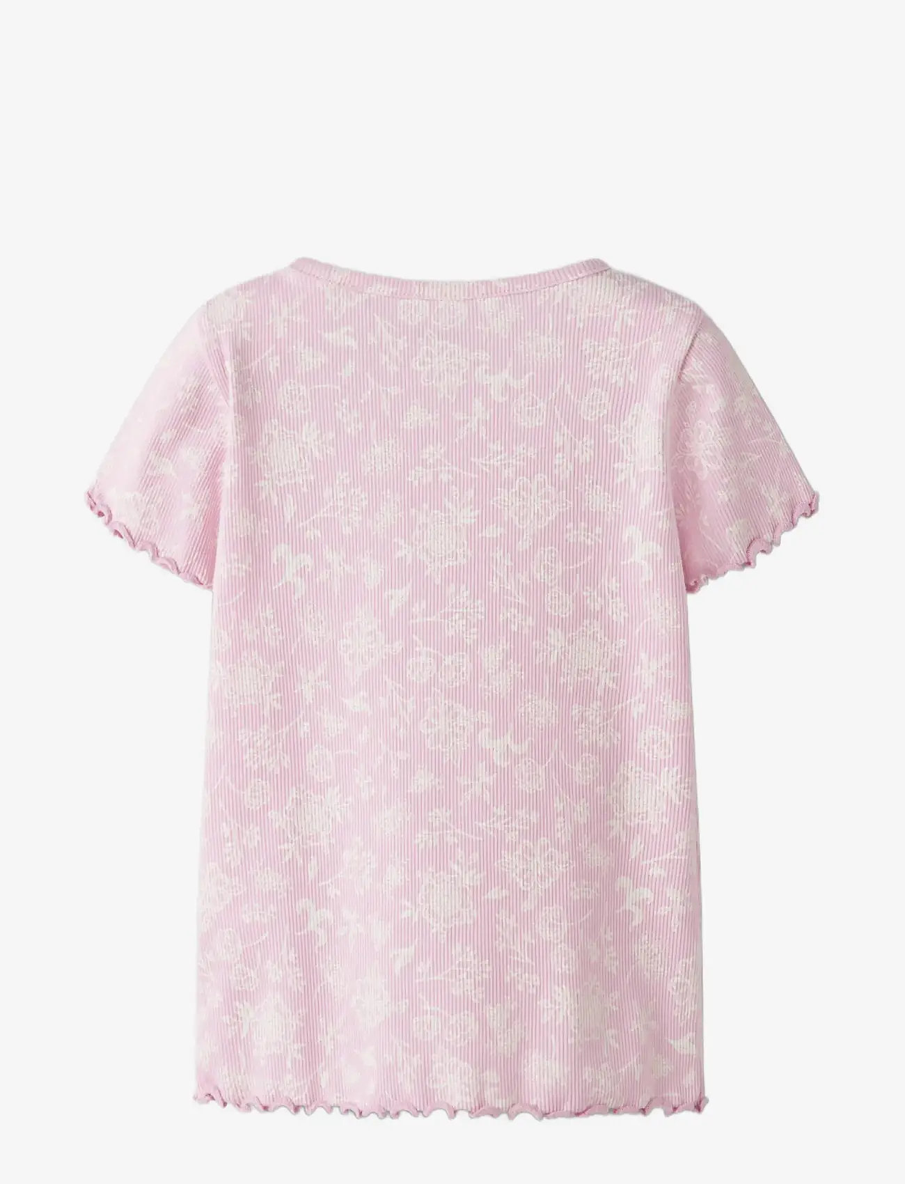 name it - NMFVEMIA AOP SS SLIM TOP - kurzärmelige - pirouette - 2