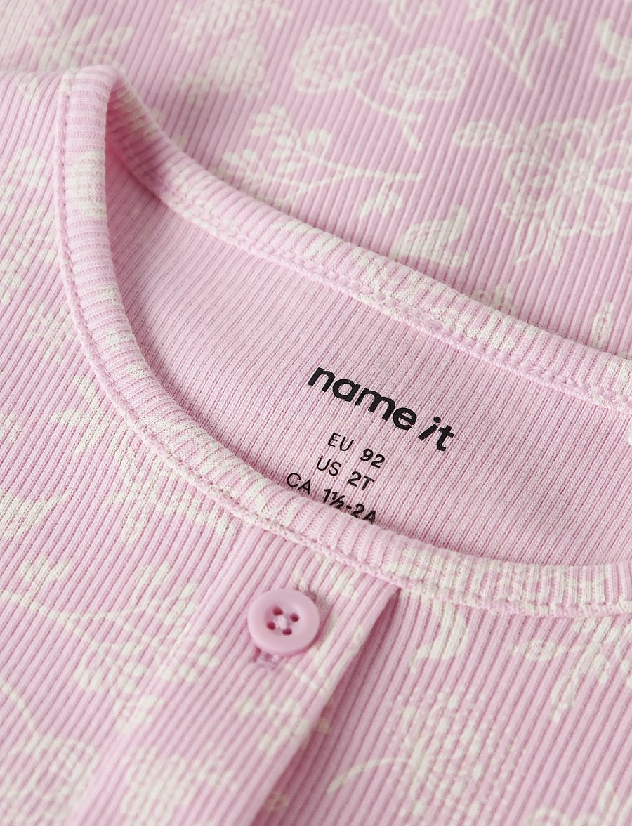 name it - NMFVEMIA AOP SS SLIM TOP - kurzärmelige - pirouette - 3