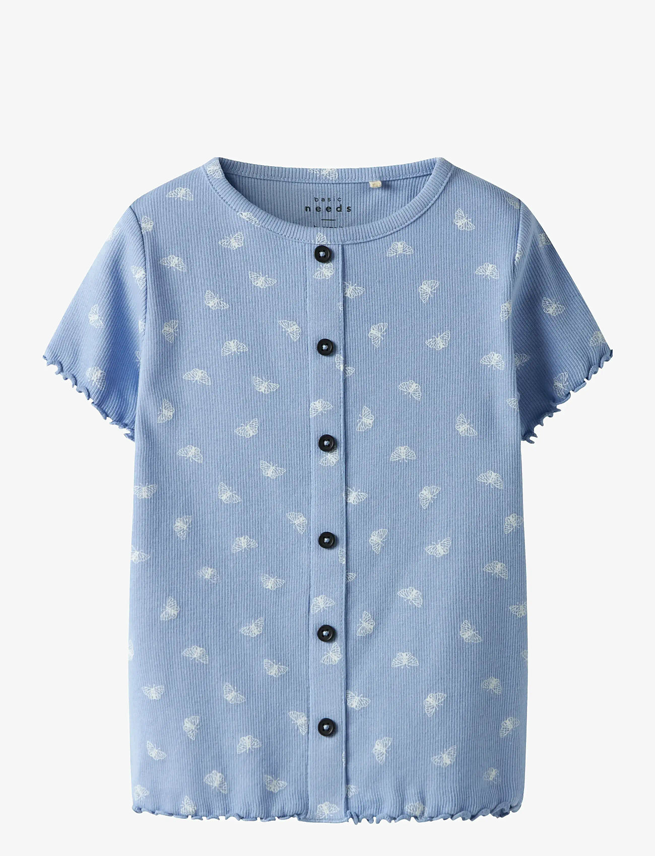 name it - NMFVEMIA AOP SS SLIM TOP - sügisesed riided - serenity - 0