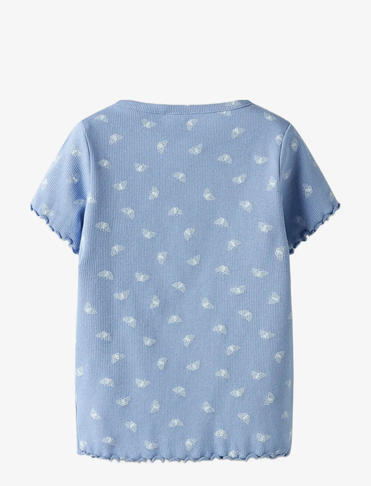 name it - NMFVEMIA AOP SS SLIM TOP - sügisesed riided - serenity - 1