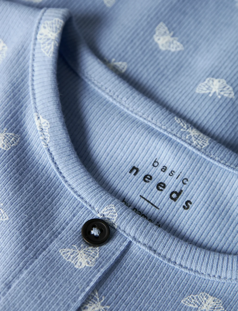 name it - NMFVEMIA AOP SS SLIM TOP - kurzärmelige - serenity - 2