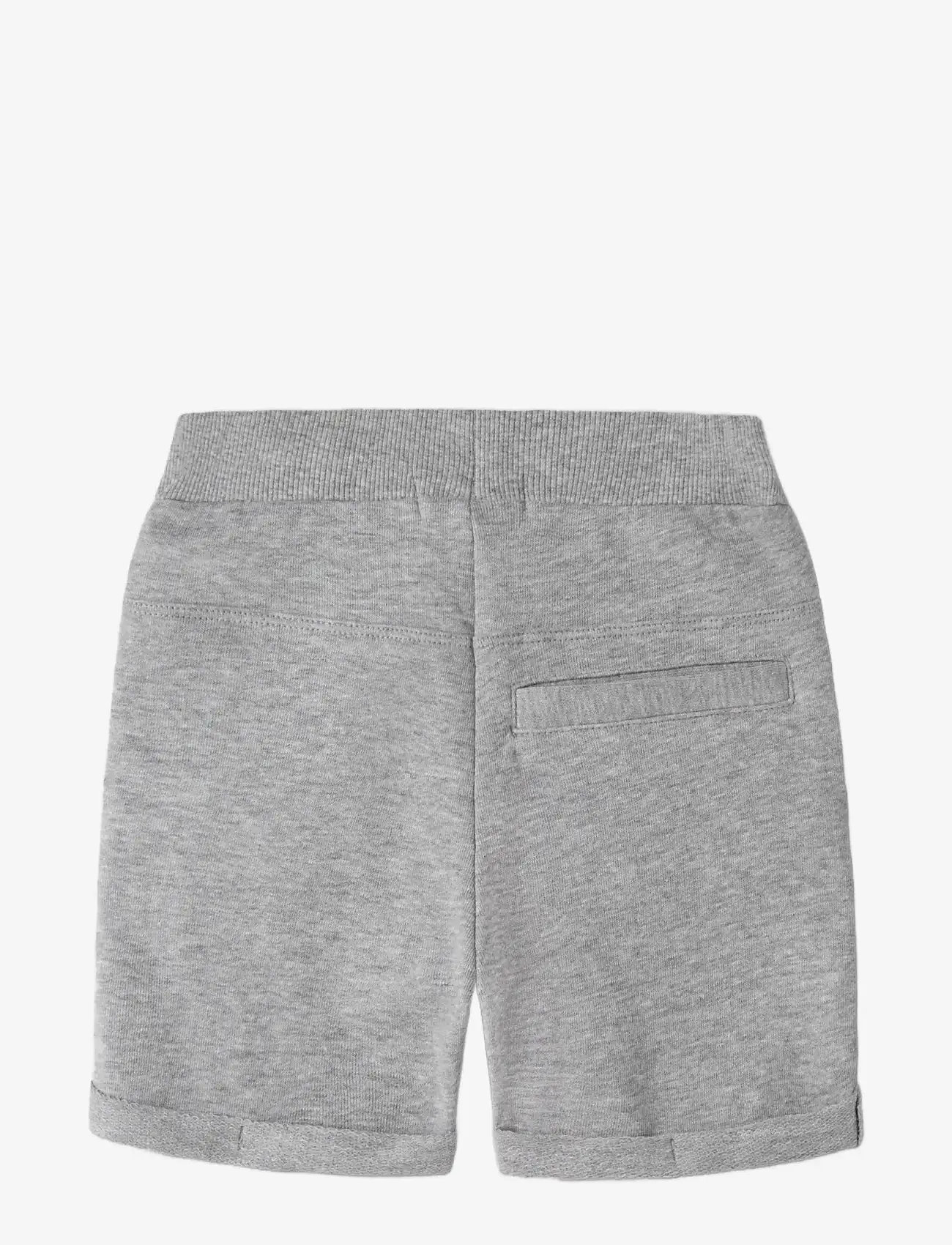 name it - NMMVASSE SWE LONG SHORTS UNB - sweatshorts - grey melange - 1