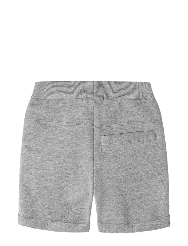 name it - NMMVASSE SWE LONG SHORTS UNB - sweatshorts - grey melange - 1