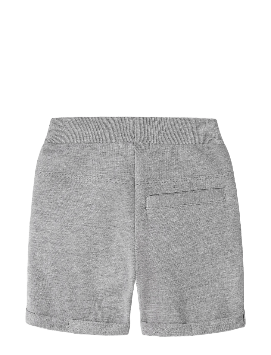 name it - NMMVASSE SWE LONG SHORTS UNB - sweatshorts - grey melange - 1