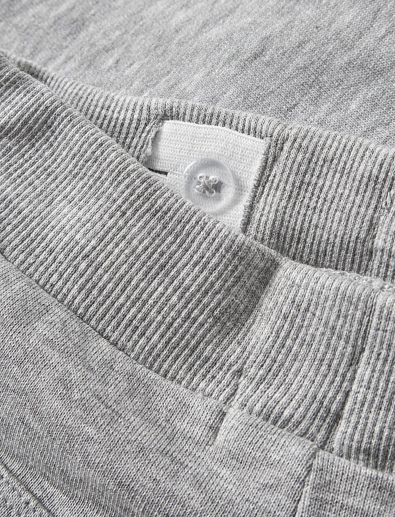 name it - NMMVASSE SWE LONG SHORTS UNB - sweatshorts - grey melange - 3