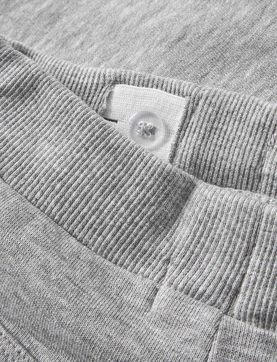name it - NMMVASSE SWE LONG SHORTS UNB - sweatshorts - grey melange - 3