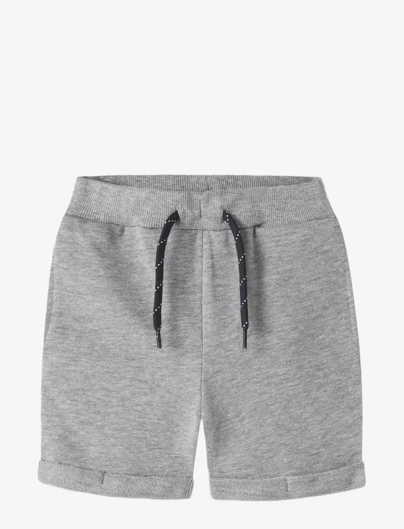 name it - NMMVASSE SWE LONG SHORTS UNB - sweatshorts - grey melange - 2