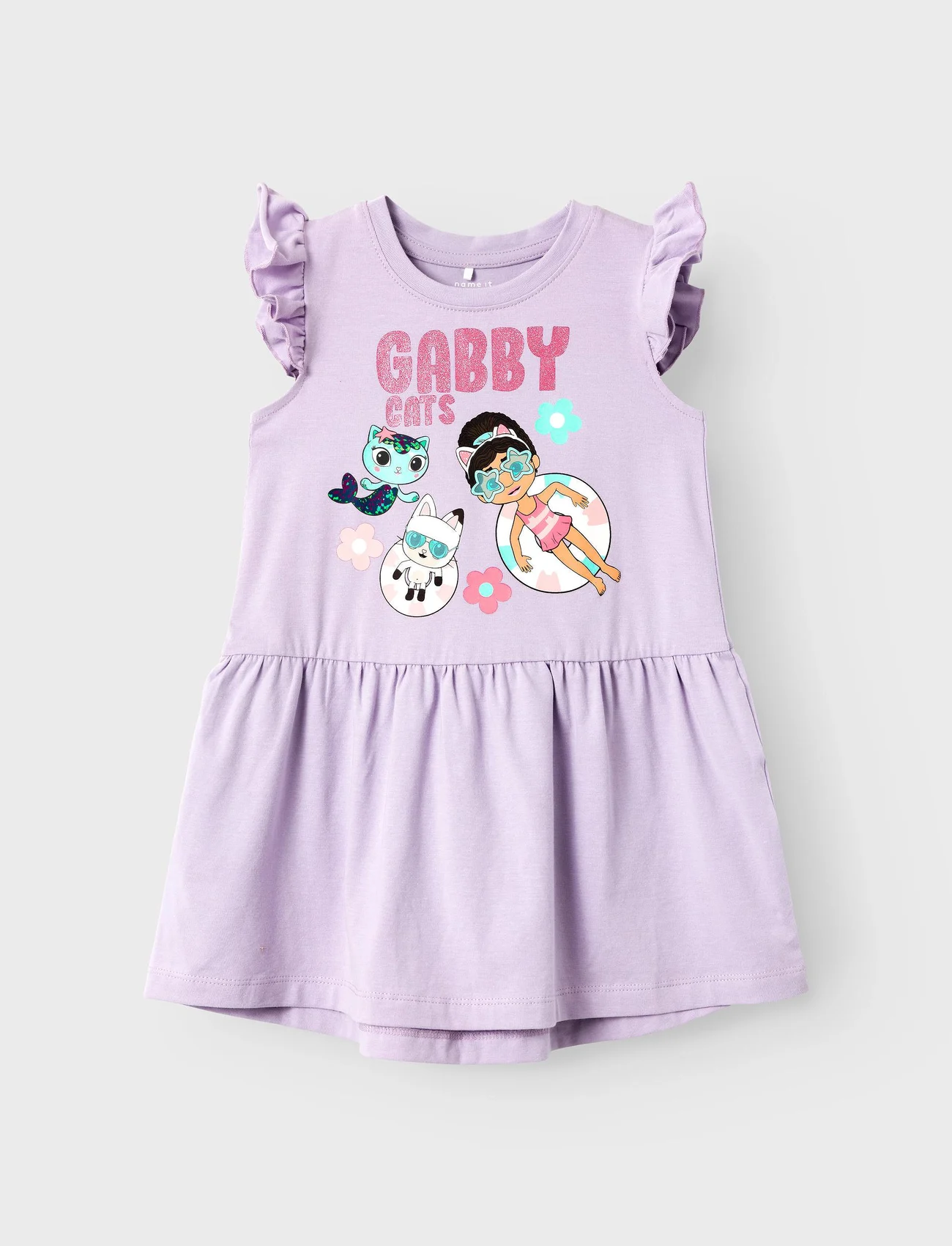name it - NMFMEMMA GABBY CAPSL DRESS BFU - short-sleeved baby dresses - orchid petal - 0