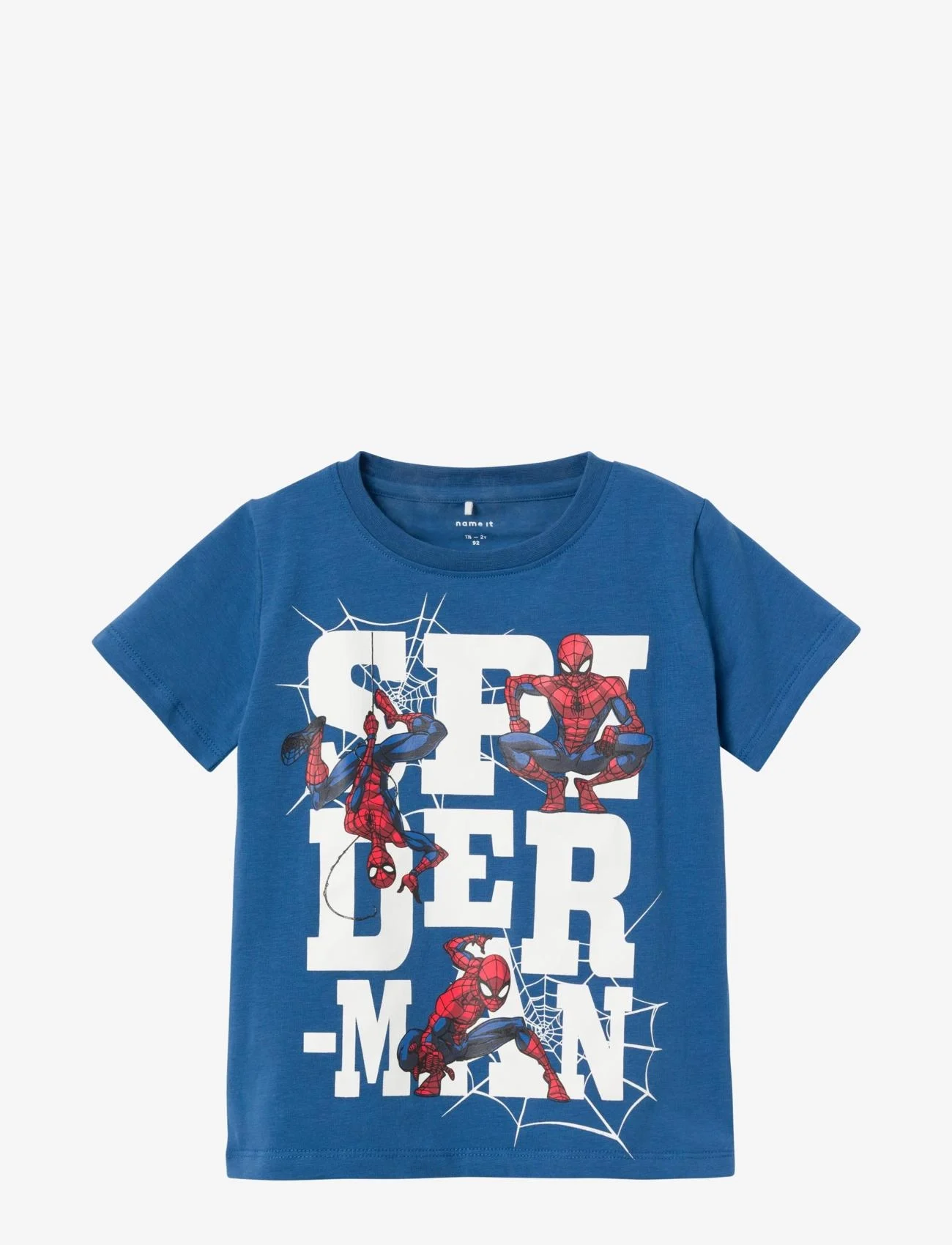 name it - NMMMAKAN SPIDERMAN SS TOP MAR - short-sleeved t-shirts - set sail - 1