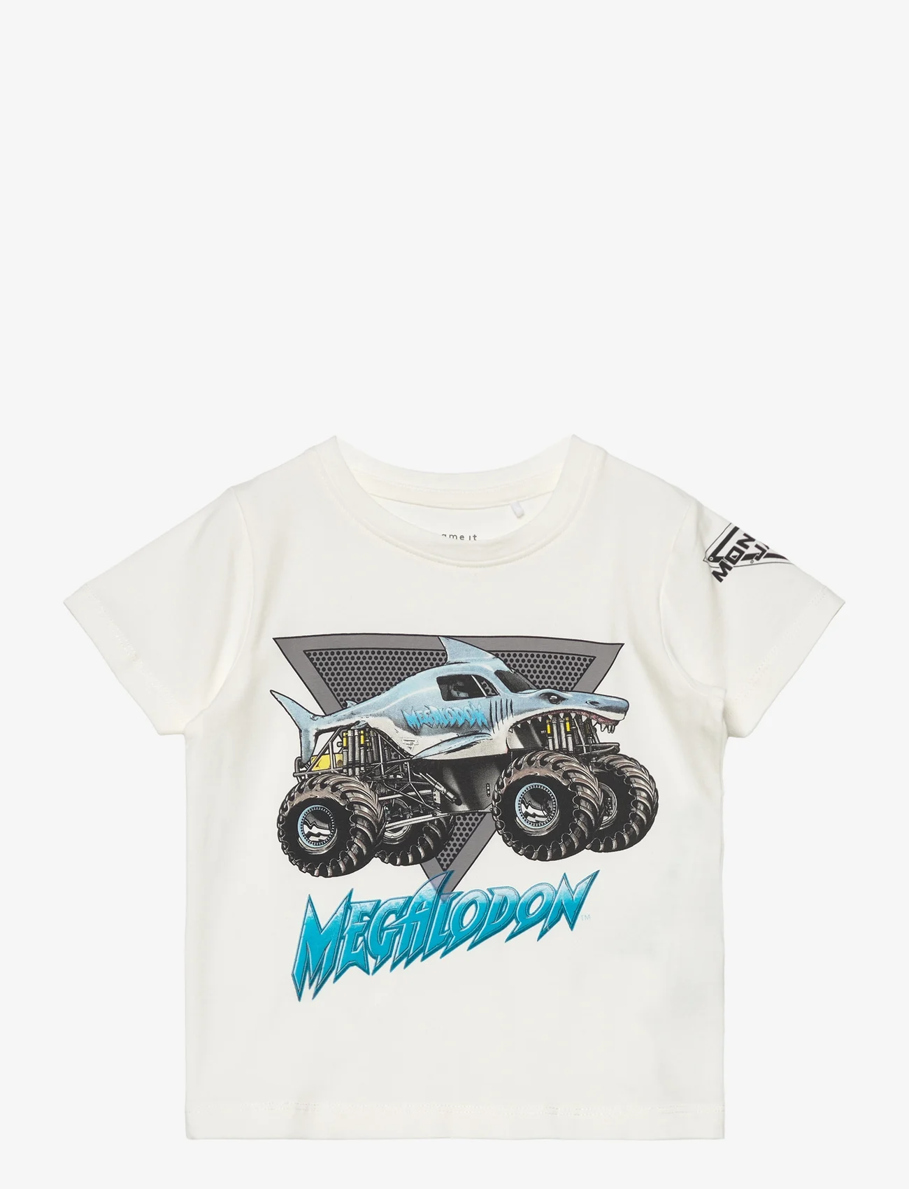 name it - NMMFEODOR MONSTERJAM LS TOP BOX VDE - short-sleeved t-shirts - jet stream - 0