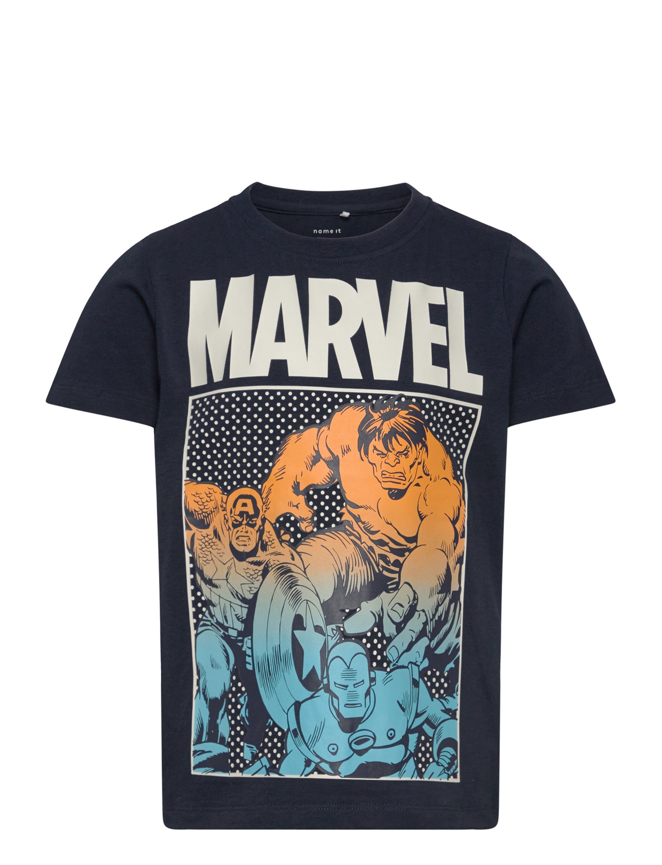 NAME IT Nmmmasp Marvel SS Top Mar T-Shirt, Sundress, 18 Mois Bébé garçon