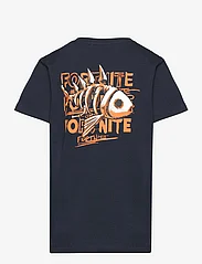 name it - NKMFRODY FORTNITE SS TOP BOX BFU - kortærmede t-shirts - dark sapphire - 1