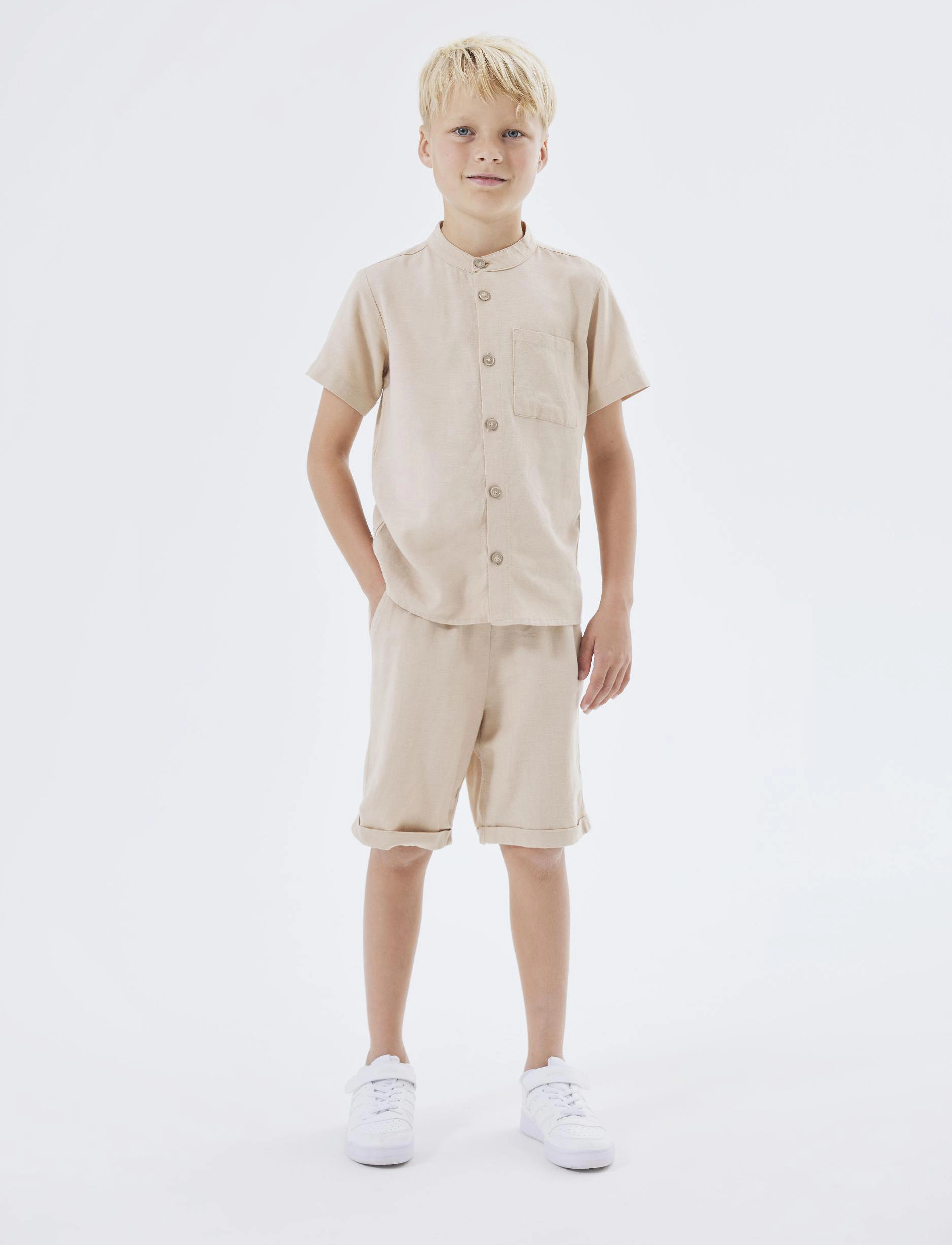 name it - NKMFAHER SHORTS F NOOS - humus - 3